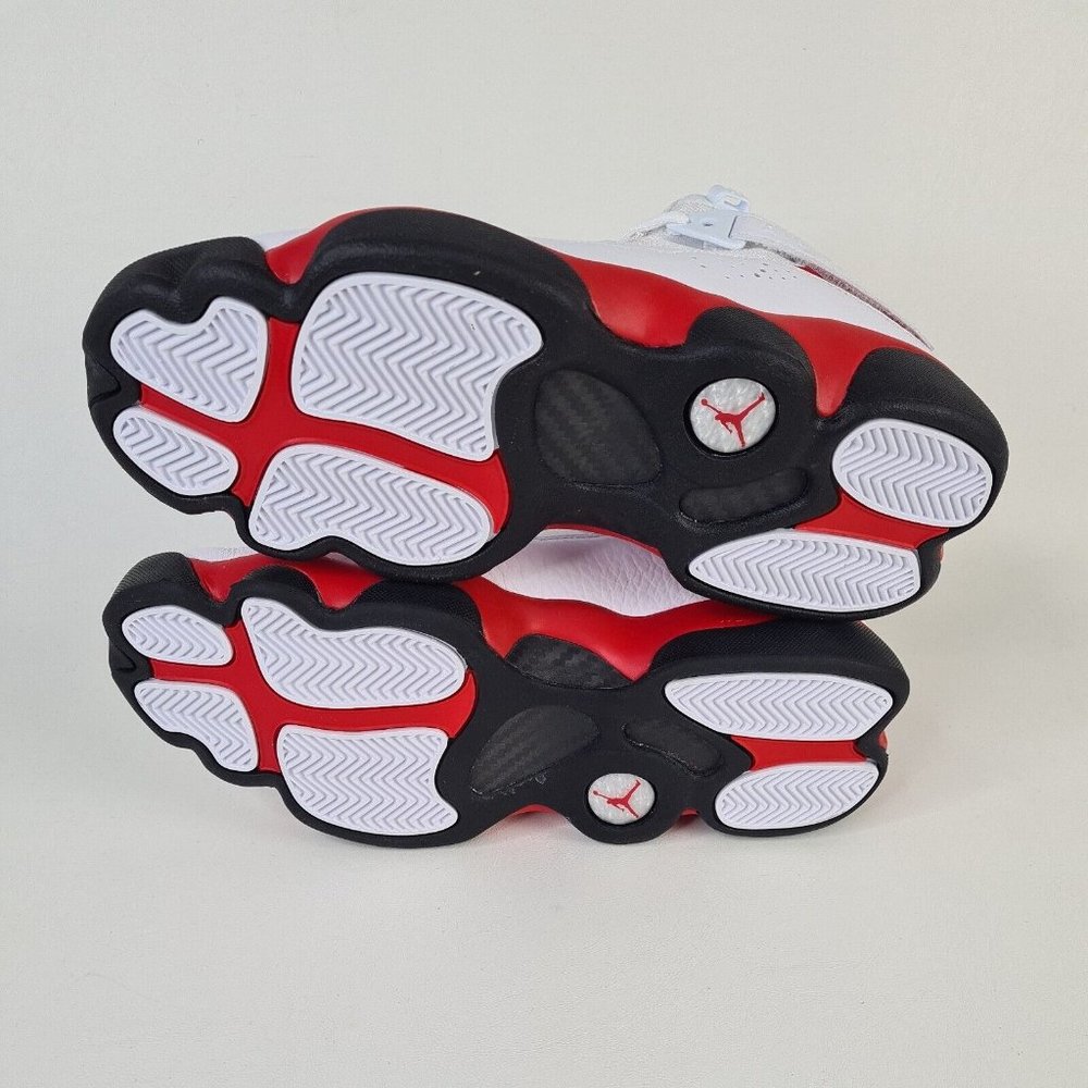 Nike Air Jordan 6 Rings Men Shoes Basketball White Leather - Picture 9 of 13